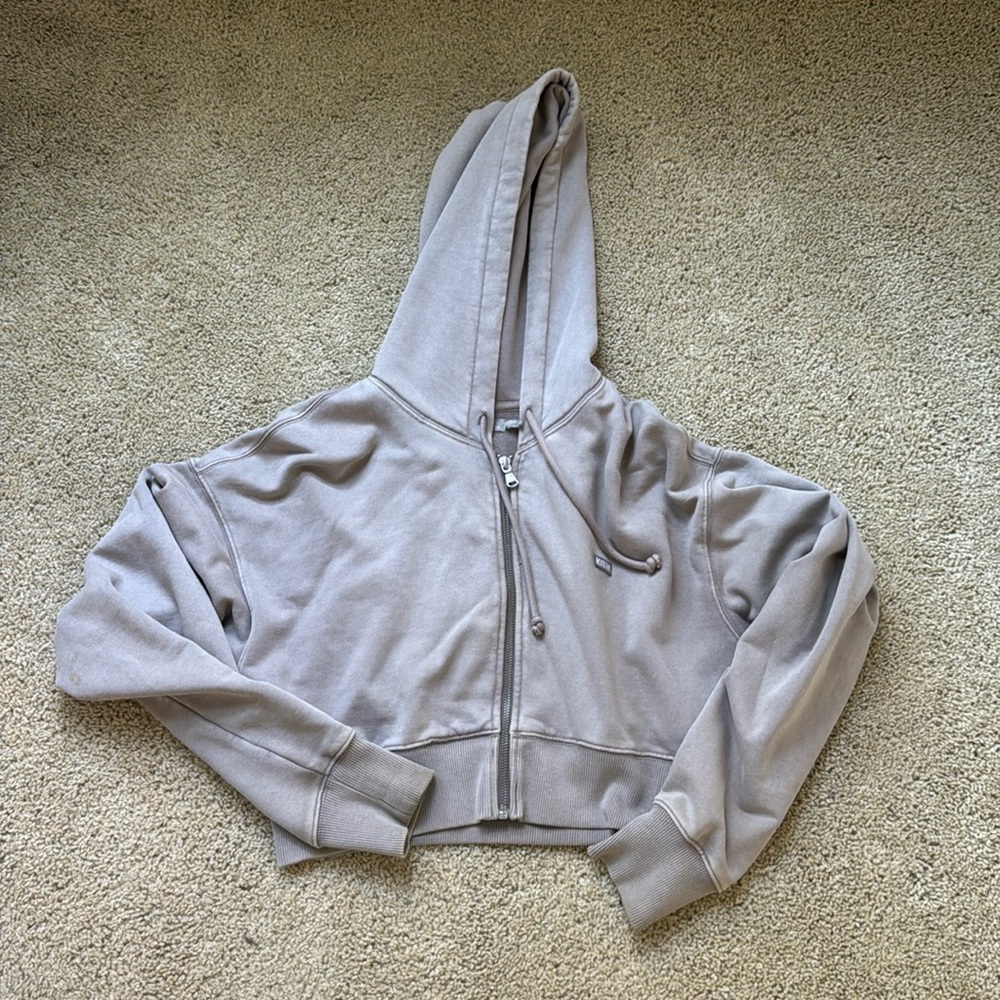 Kith Cropped Zip Up Hoodie